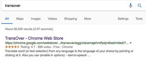 Transover-SERP