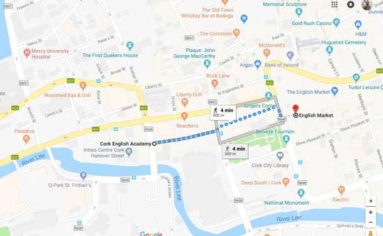 Cork-English-Academy-mapa-escolas-de-ingles-em-cork2- escolas de ingles em Cork Cork English Academy